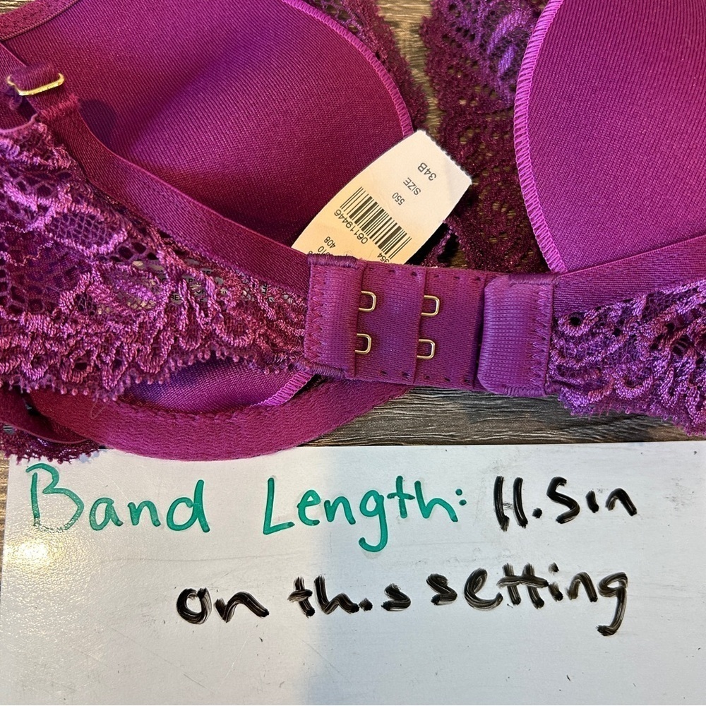 Victoria’s Secret Women’s Magenta Lace Push Up Bra - 34B - Picture 5 of 5